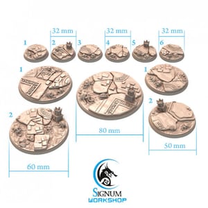 Undead Bases Set - Krisenprotokoll | Scifi | DnD Dungeons und Drachen | Star Wars Legion |