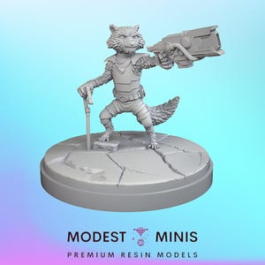 Scrap Grandpa - 32mm 40mm scale Miniature | DnD Mini | Superhero Miniature | C27