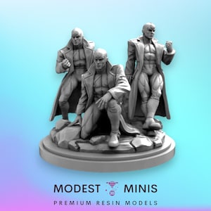 3pc One Man Army - 40mm Miniature | DnD Mini | Superhero Miniature | C27