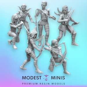 6pc Sisters Set - Legion Scale | RPG | Scifi | Role Playing | DnD | SW Miniature