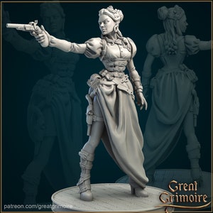 Clare - 32mm scale - DnD Miniature Tabletop Fantasy Fairytale Masquerade - Great Grimoire