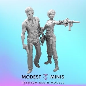 Ocaleni Becca i Billy - 28 mm 30 mm 32 mm - Wasteland | Zombicide | The Walking Dead