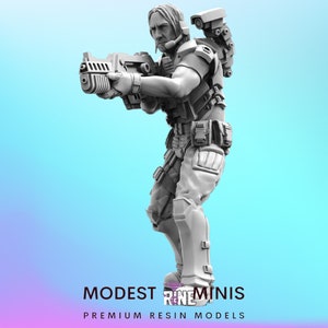 Colonial Marine John Winters 2 - 32mm Scale Alien Miniature | RPG | Sci fi | Cyberpunk | Role Playing | DnD | Papsikel