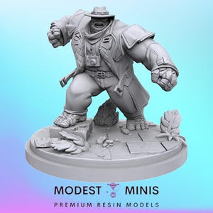 Brick Daddy Disguised - 32mm 40mm scale Miniature | DnD Mini | Superhero Miniature | C27