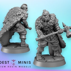 Hammer Warrior - 28mm or 32mm Scale DnD Miniature | Dungeons and Dragons Mini | 5E Fantasy | Vae Victis