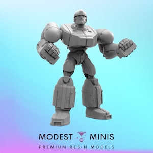 MVC Hunter Robot B - 40mm  Miniature | DnD Mini | Superhero | Trident