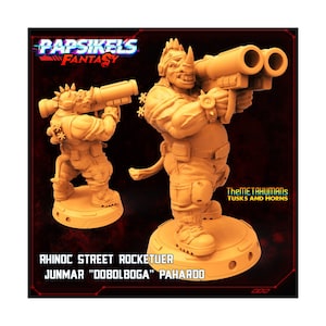 Rhinoc Street Rocket - 32mm Scale Miniature | RPG | Sci fi | Cyberpunk | Role Playing | DnD | Papsikel