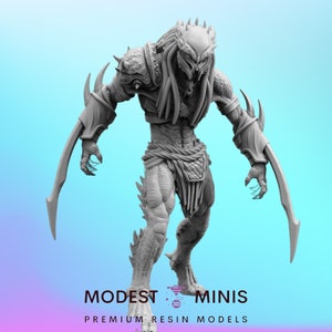 Ultimate Assassin Skull Hunter - Resin 3D Print Alien Miniature | RPG | Sci fi | Cyberpunk | Role Playing | DnD | Papsikel