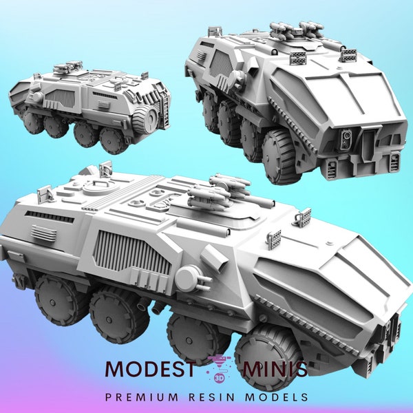 MCV-5 Colonial Combat Explorer - Miniature extraterrestre à l'échelle 32 mm | RPG | Science-fiction | Cyberpunk | Jeu de rôle | Mdn | Papsique