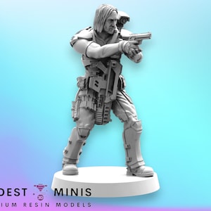 Colonial Marine John Winters - 32mm Scale Alien Miniature | RPG | Sci fi | Cyberpunk | Role Playing | DnD | Papsikel