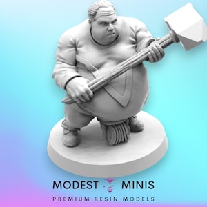 Gott von Ham Mer Batscher Ex Sträfling - Resin Cyberpunk Miniatur | Rollenspiel | Science-Fiction | Rollenspiel | D&D | Pappusel
