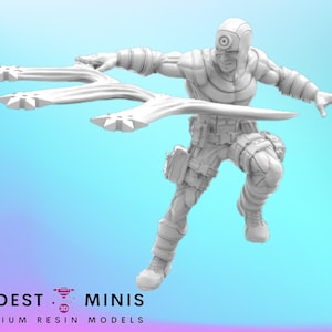 Bersaglio A - Miniatura da 40 mm / DnD Mini / Supereroe / Tridente