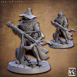 Requiem Demon Hunter C Modular - Resin Print DnD Miniature | Dungeons and Dragons Mini | 5E Fantasy | Artisan Guild