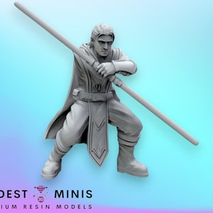 Mystical One Hand Warrior - Legion Scale | RPG | Scifi | Role Playing | Shatterpoint | Black Remnant SW Miniature