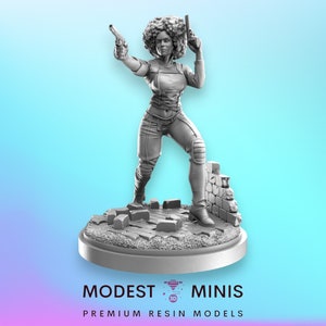 Robo Arm of the Law - 40 mm miniatuur | DnD Mini | Superheldminiatuur | C27