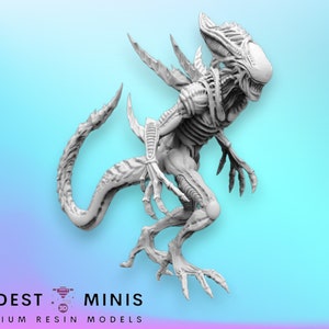 Alien Deadly Impaler - 32mm Scale Alien Miniature | RPG | Sci fi | Cyberpunk | Role Playing | DnD | Papsikel