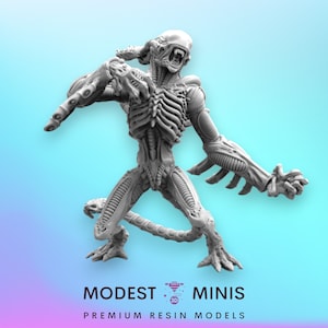 50mm Alien Xeno Gorilla Intimidator - 32mm Scale Alien Miniature | RPG | Sci fi | Cyberpunk | Role Playing | DnD | Papsikel