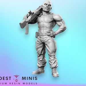 Joe Pushback - 28mm 32mm Scale DnD Miniature | Dungeons and Dragons | RN Estudio