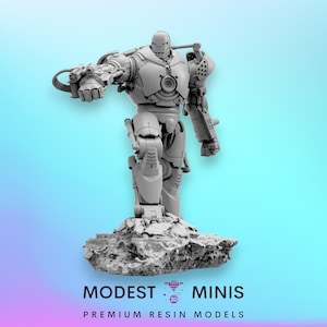 Iron Stain - 40mm  Miniature | DnD Mini | Superhero | Trident