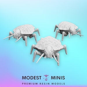 3pc Gigerian Carrier Bugs - 32mm Scale Alien Miniature | RPG | Sci fi | Cyberpunk | Role Playing | DnD | Papsikel