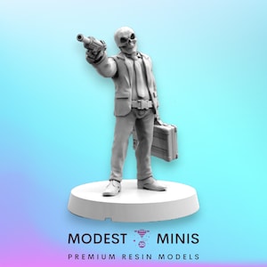 4pc Skelerobbers Set - 32mm Scale Cyberpunk Miniature | RPG | Sci fi | Alien | Role Playing | DnD | Papsikel