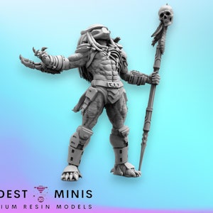 Glory Skull Hunter - 32mm Scale Alien Miniature | RPG | Sci fi | Cyberpunk | Role Playing | DnD | Papsikel