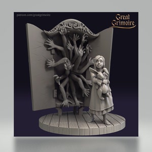 Nightmare Closet - 32mm Scale Tabletop Gaming Minis - DnD Miniatur Tabletop Fantasy Fairytale Masquerade - Great Grimoire