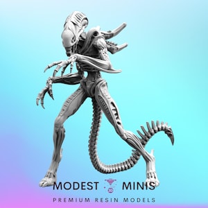 Xeno Warrior C - Resin 3D Print Alien Miniature | RPG | Sci fi | Cyberpunk | Role Playing | DnD | Papsikel