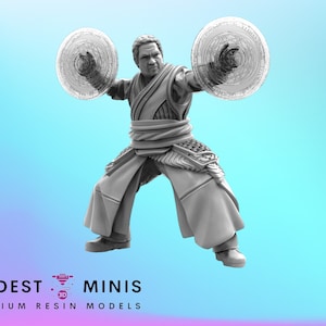 Mystic Master A - 40mm  Miniature | DnD Mini | Superhero | Trident