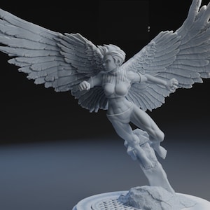 Winged Authority - 40mm  Miniature | DnD Mini | Superhero | Legion