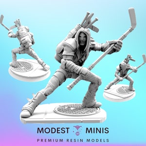 Crazed Vigilante CJ - 32mm Scale Cyberpunk Mini | RPG | Sci fi | Role Playing | DnD | Papsikel