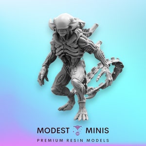 Alien Xeno Brood Dominator - 32mm Scale Alien Miniature | RPG | Sci fi | Cyberpunk | Role Playing | DnD | Papsikel
