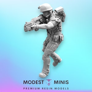 Colonial Marine PVT Dave Olsen - 32mm Scale Alien Miniature | RPG | Sci fi | Xeno | Role Playing | DnD | Papsikel