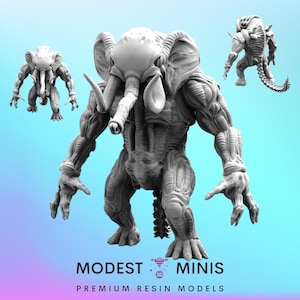 Xeno Loxodon - Resin 3D Print Alien Miniature | RPG | Sci fi | Cyberpunk | Role Playing | DnD | Papsikel