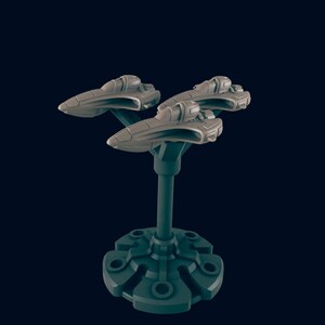 3pc Alliance Starfighter Squad - Fleetscale Mini | Starfinder | Billion Suns | Starmada | Firefly | Terra Conflict