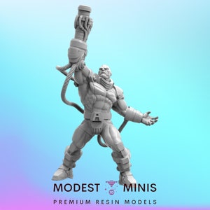 Estremità mutante A - Miniatura da 40 mm / DnD Mini / Supereroe / Tridente