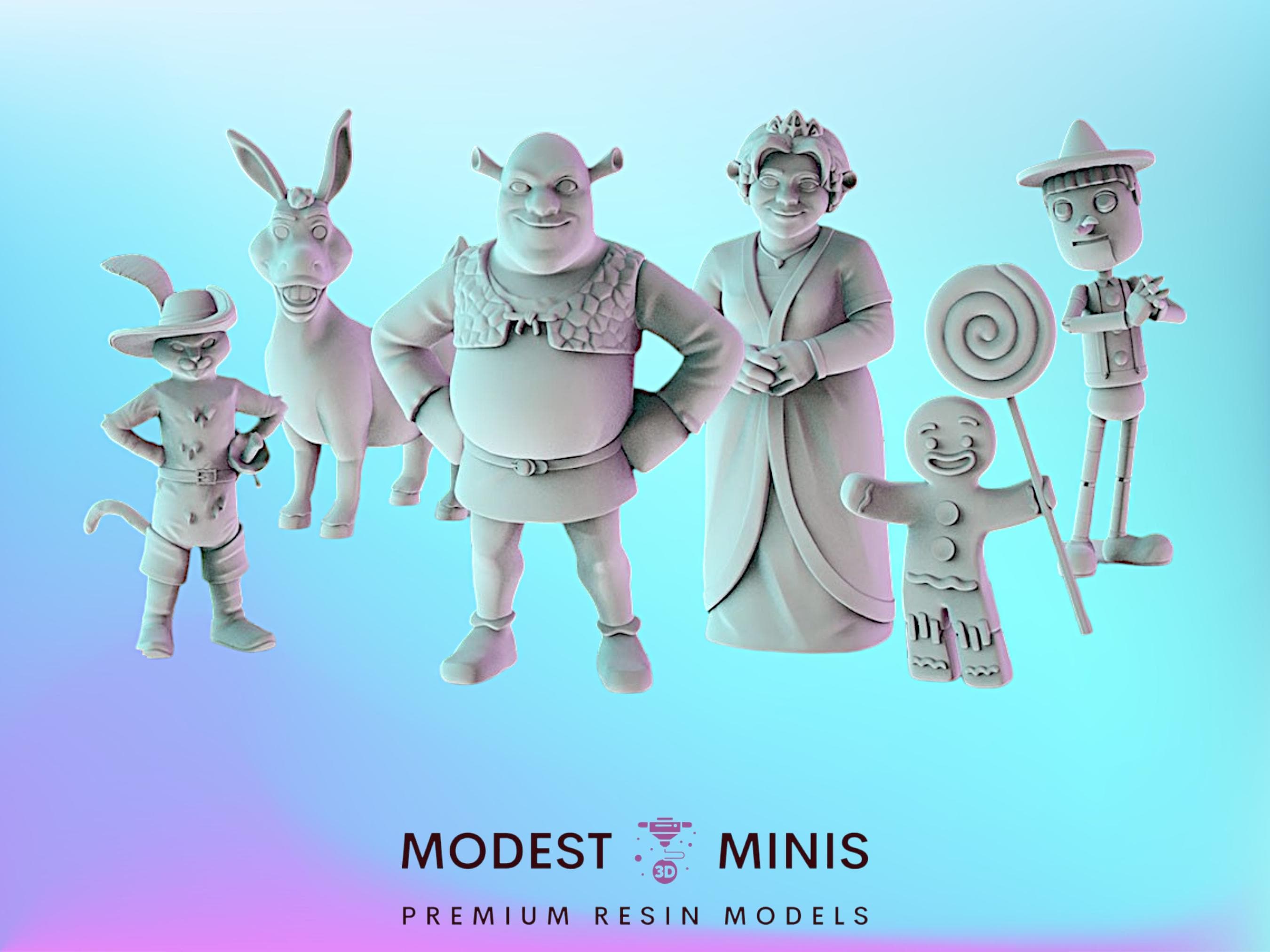 6pc Back to the Swamp Set | Resin 3D Printed Mini | Survivor | DnD | Superhero Miniature | Pop Minis
