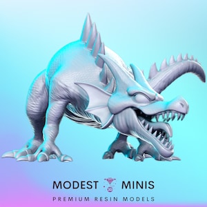 DQ Green Dragon - 32mm Scale DnD Miniature | Dungeons and Dragons | Classic JRPG Mini - RN Estudio