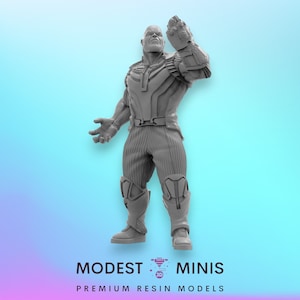 Gauntlet God C - 40mm  Miniature | DnD Mini | Superhero | Trident