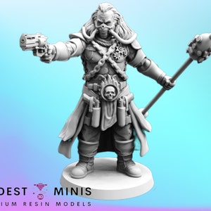 War Lord Leader Undying Robert - Resin Miniature | RPG | Sci fi | Cyberpunk | Role Playing | DnD | Papsikel Wardudes
