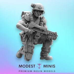 Colonial Marine Medic Alex Webner - 32mm Scale Alien Miniature | RPG | Sci fi | Xeno | Role Playing | DnD | Papsikel