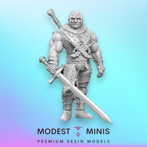Khramdor Battlemage - 28mm 32mm Scale DnD Miniature | Dungeons and Dragons | Witcher Contract - RN Estudio