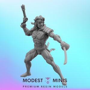 Space Pirate - 40mm  Miniature | DnD Mini | Superhero | Trident