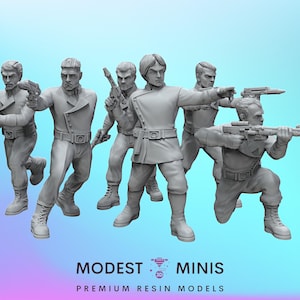 6pc Corsec Troopers - Legion Scale | RPG | Scifi | Role Playing | DnD | SW Miniature | Black Remnant