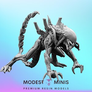 Skull Hunter Hybrid G - 32mm Scale Alien Miniature | RPG | Sci fi | Cyberpunk | Role Playing | DnD | Papsikel