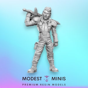 Biker Boss - 32 mm Skala D&D Miniatur | Dungeons and Dragons | JRPG Mini - RN Estudio
