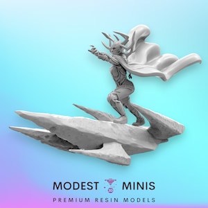 Hellya: miniatuur van 40 mm | DnD Mini | Superheld | Drietand