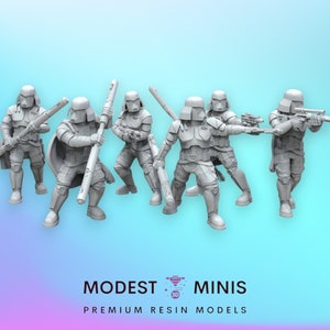 6pc Authority Capital Guard - Legion Scale | RPG | Scifi | Role Playing | Shatterpoint | SW Miniature