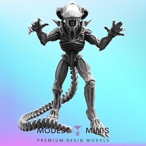 Xeno Praetorian J - 32mm Scale Alien Miniature | RPG | Sci fi | AvP | Role Playing | DnD | Papsikel