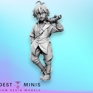 Melody Anime Kid - 28mm 32mm Scale DnD Miniature | Dungeons and Dragons | RN Estudio